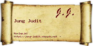 Jung Judit névjegykártya